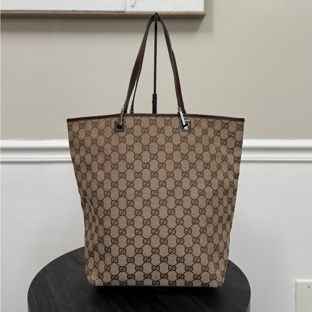 Gucci Vintage GG Canvas Tote Bag